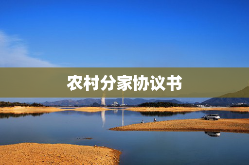 农村分家协议书