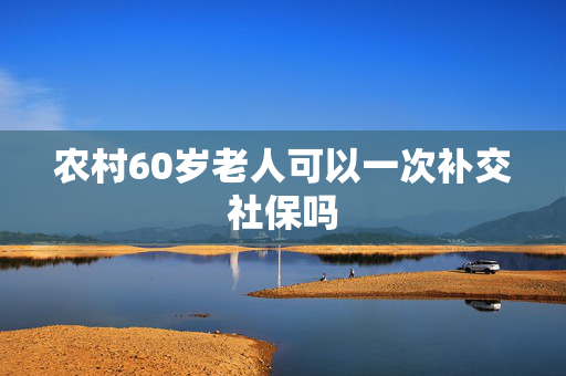 农村60岁老人可以一次补交社保吗