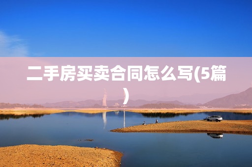 二手房买卖合同怎么写(5篇)