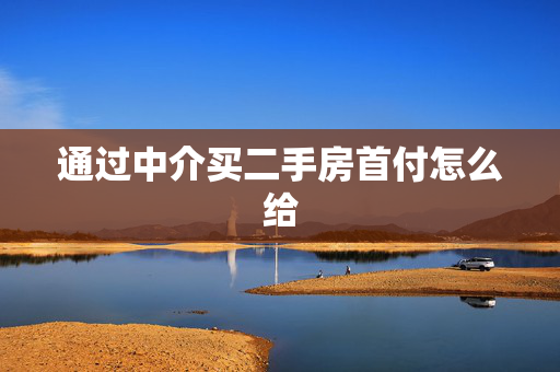 通过中介买二手房首付怎么给
