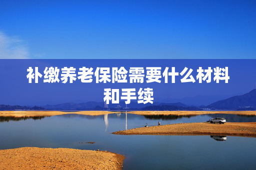 补缴养老保险需要什么材料和手续