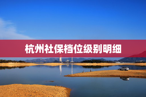 杭州社保档位级别明细