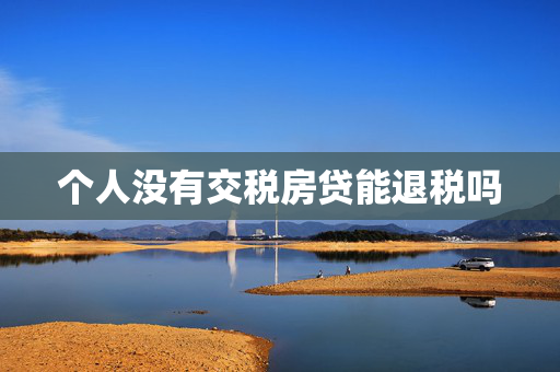 个人没有交税房贷能退税吗