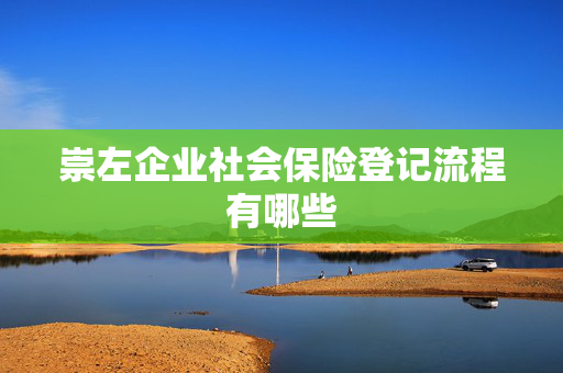 崇左企业社会保险登记流程有哪些