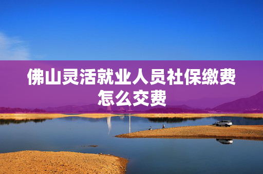 佛山灵活就业人员社保缴费怎么交费