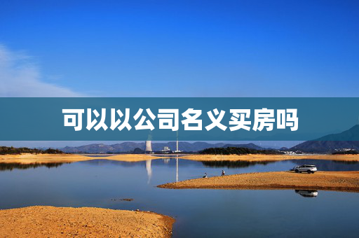 可以以公司名义买房吗