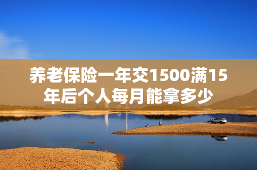 养老保险一年交1500满15年后个人每月能拿多少