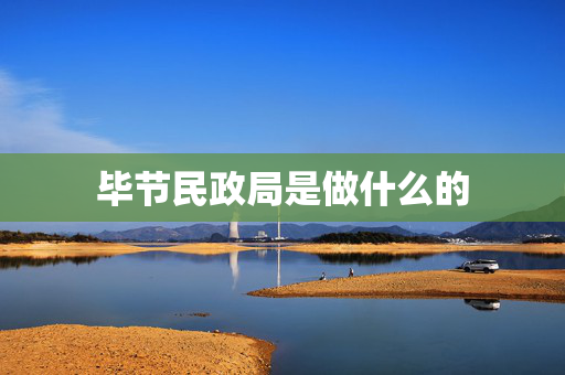 毕节民政局是做什么的