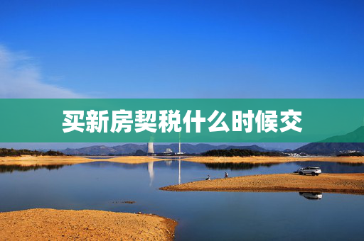 买新房契税什么时候交