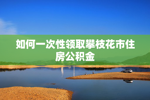 如何一次性领取攀枝花市住房公积金