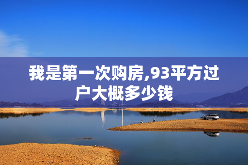 我是第一次购房,93平方过户大概多少钱
