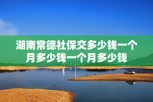 湖南常德社保交多少钱一个月多少钱一个月多少钱