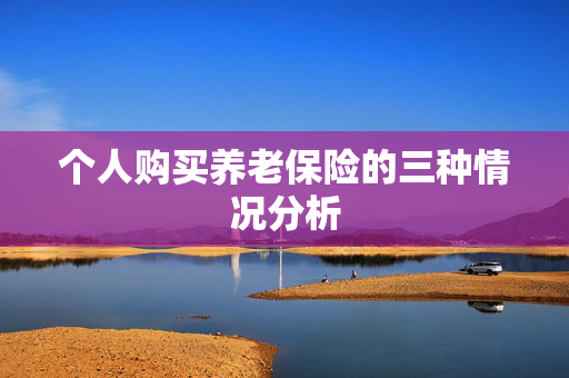 个人购买养老保险的三种情况分析
