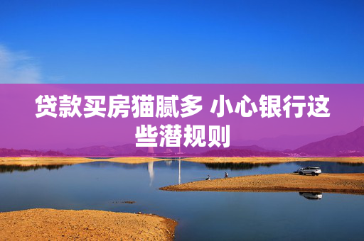 贷款买房猫腻多 小心银行这些潜规则
