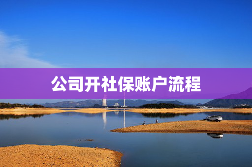 公司开社保账户流程