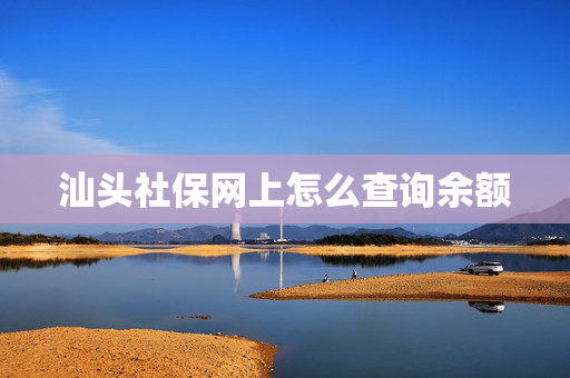 汕头社保网上怎么查询余额