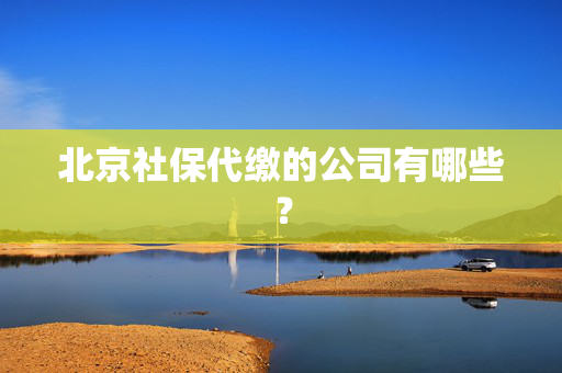 北京社保代缴的公司有哪些？