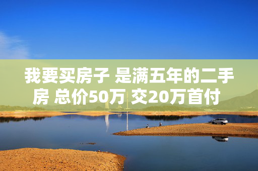 我要买房子 是满五年的二手房 总价50万 交20万首付 过户还需要哪些费用？