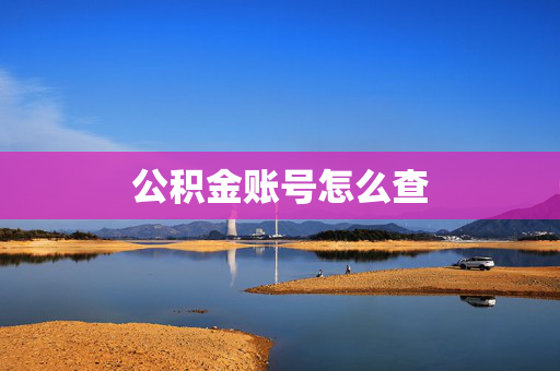 公积金账号怎么查