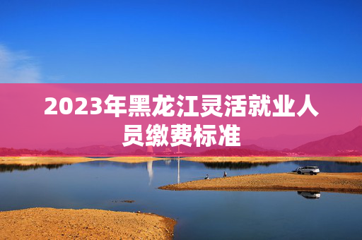 2023年黑龙江灵活就业人员缴费标准