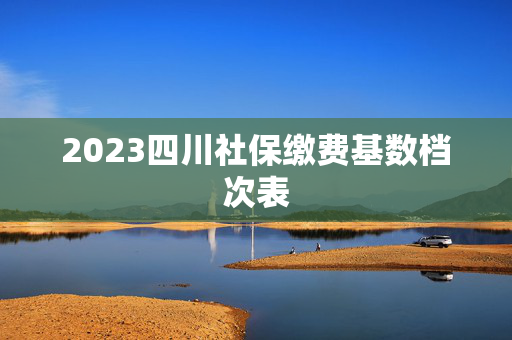 2023四川社保缴费基数档次表