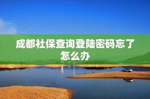 成都社保查询登陆密码忘了怎么办