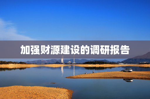 加强财源建设的调研报告