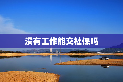 没有工作能交社保吗