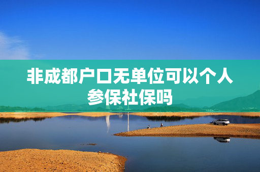 非成都户口无单位可以个人参保社保吗