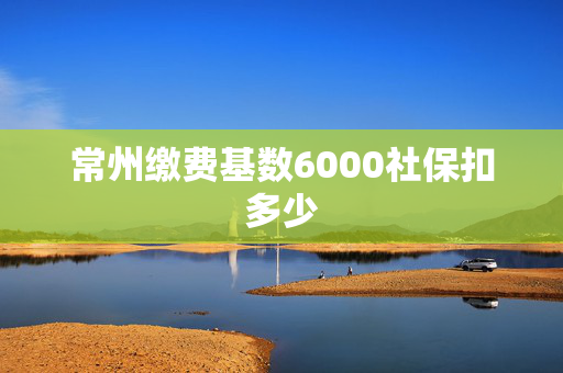常州缴费基数6000社保扣多少