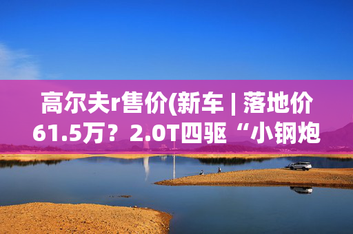 高尔夫r售价(新车 | 落地价61.5万？2.0T四驱“小钢炮”，大众高尔夫R国内曝光)
