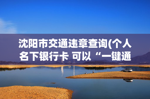 沈阳市交通违章查询(个人名下银行卡 可以“一键通查”啦！)