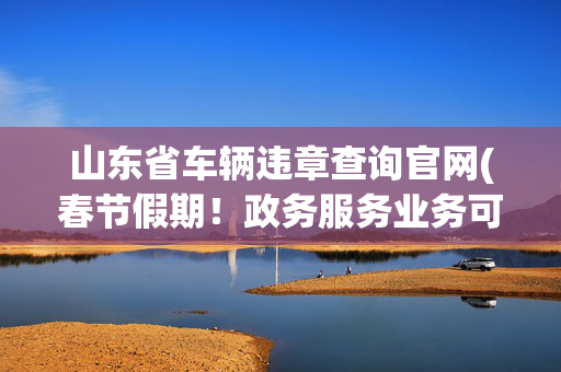 山东省车辆违章查询官网(春节假期！政务服务业务可预约办理→)