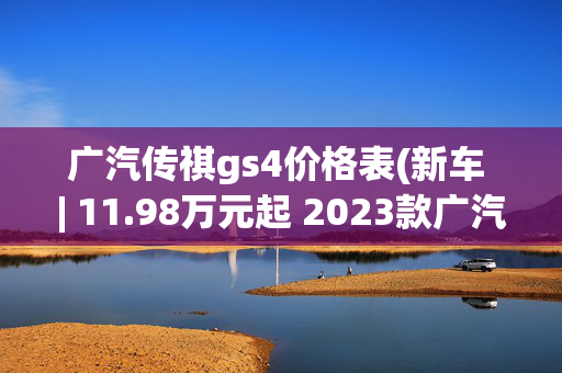 广汽传祺gs4价格表(新车 | 11.98万元起 2023款广汽传祺GS4到店实拍 1.5T动力/电子换挡杆)