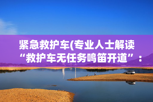 紧急救护车(专业人士解读“救护车无任务鸣笛开道”：执行非紧急任务鸣笛应追责)