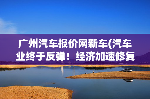 广州汽车报价网新车(汽车业终于反弹！经济加速修复的广州，后半程动力可期)
