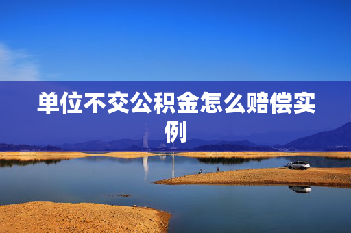 单位不交公积金怎么赔偿实例