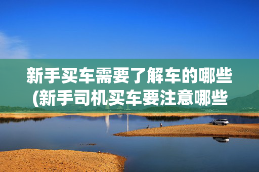 新手买车需要了解车的哪些(新手司机买车要注意哪些问题？详细的购车流程，你提前知道不踩坑)