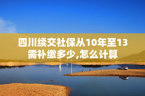 四川续交社保从10年至13需补缴多少,怎么计算