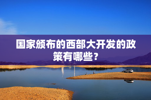 国家颁布的西部大开发的政策有哪些？