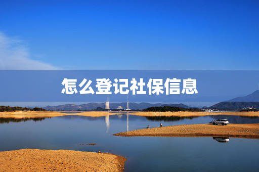 怎么登记社保信息