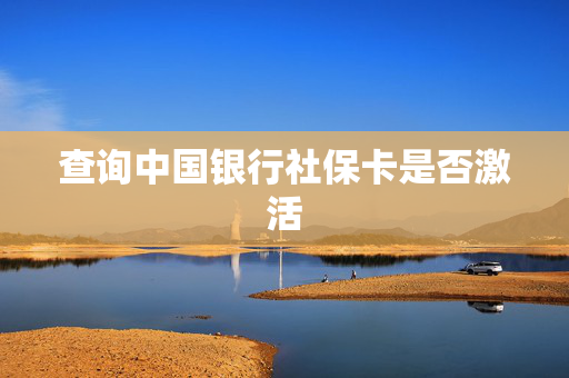 查询中国银行社保卡是否激活