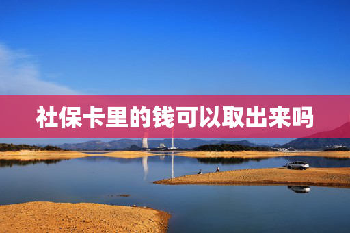社保卡里的钱可以取出来吗